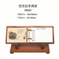 厂家现货批发2019年仿古红木台历周历 定制广告logo 印刷台历挂历