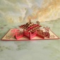 3d立体贺卡 苏州园林创意手工立体贺卡 diy镂空镭射苏州园林纸雕